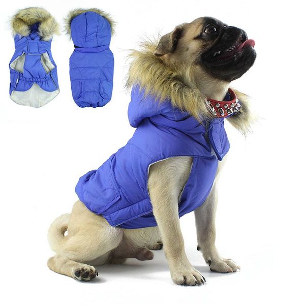 

dog apparel warm down clothes winter coat jacket puppy hooded outfits for chihuahua yorkie clothing pets