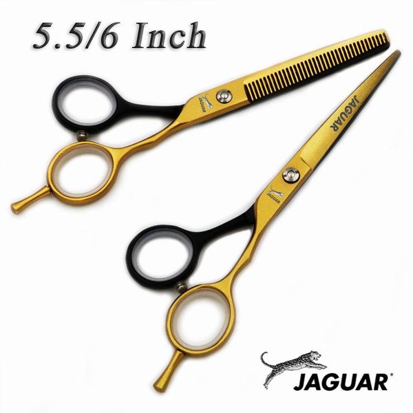 

hair scissors 5.5/6 inch professional hairdressing set cutting/thinning barber shears personality golden and black