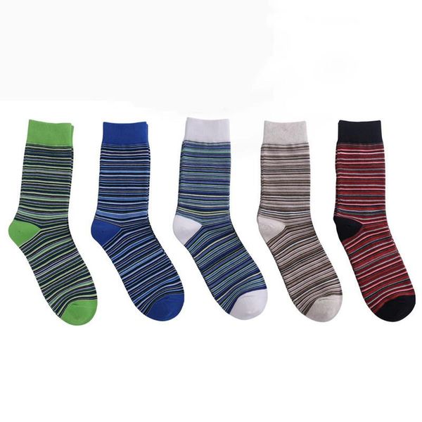 

men's socks 2021 casual men fashion design happy business party dress cotton long man 10 pairs high quality, Black