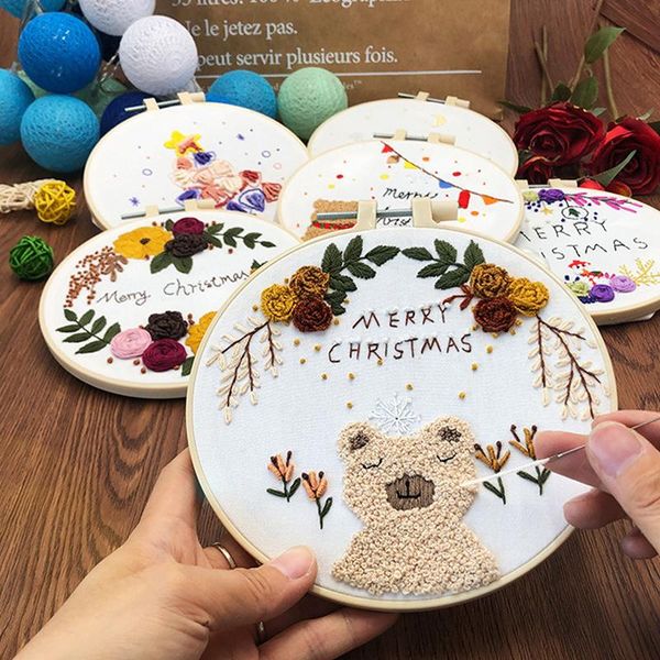 

other arts and crafts merry christmas diy cartoon embroidery kit cross stitch kits needlework sets sewing art craft home decor painting