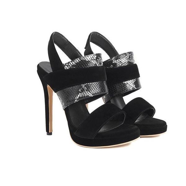 

women's sandals 2021 high-heeled shoes summer stiletto high-heel party elegant retro dress, Black