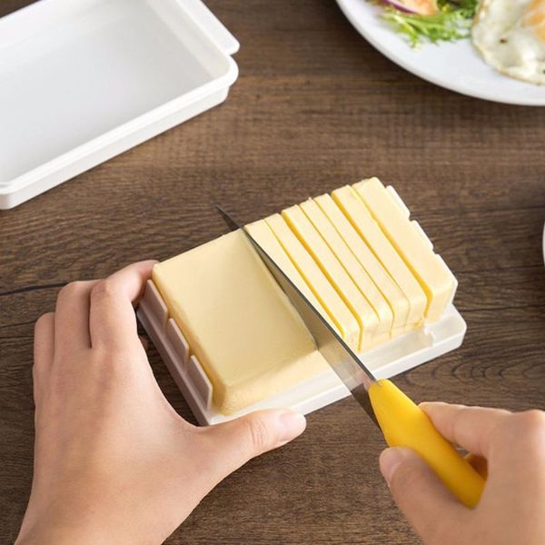 

storage bottles & jars plastic butter box portable slicing dish case container