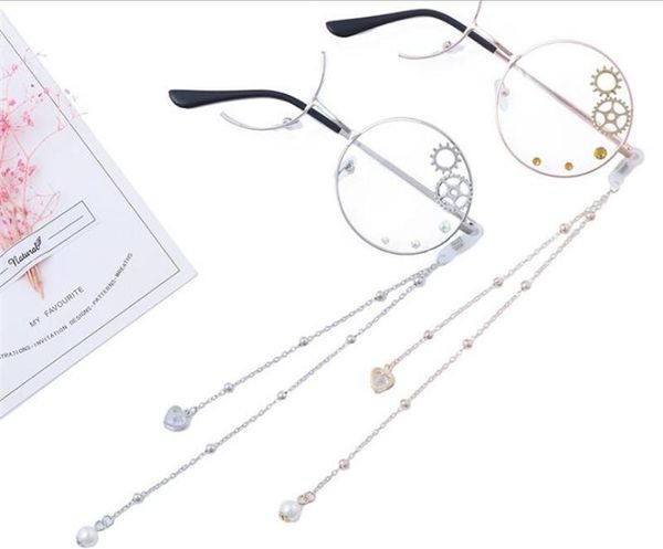 

party masks lolita gear pendant glasses student personality with half frame d027