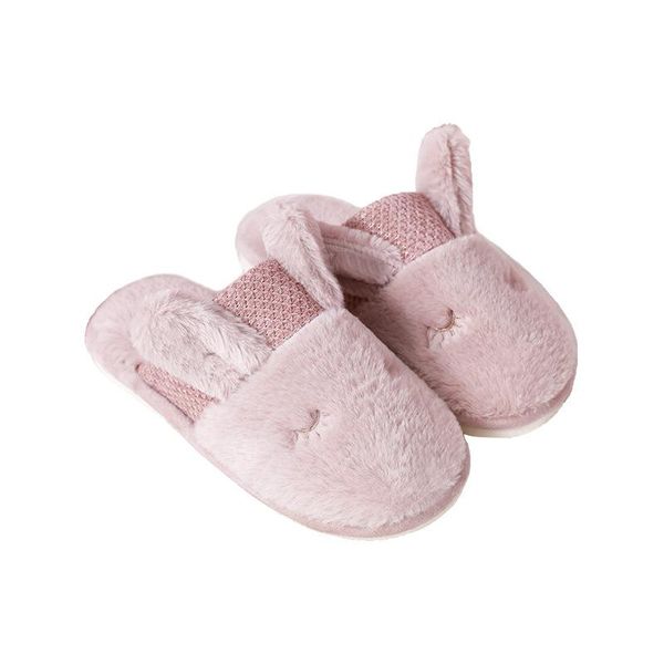 

slippers women's autumn winter non-slip fur cute cartoon floor cotton slippes indoor outdoor cozy shoes couple, Black