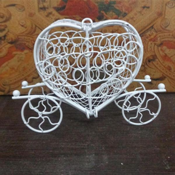 

gift wrap metal love heart carriage birthday party wedding chocolate candy box holder