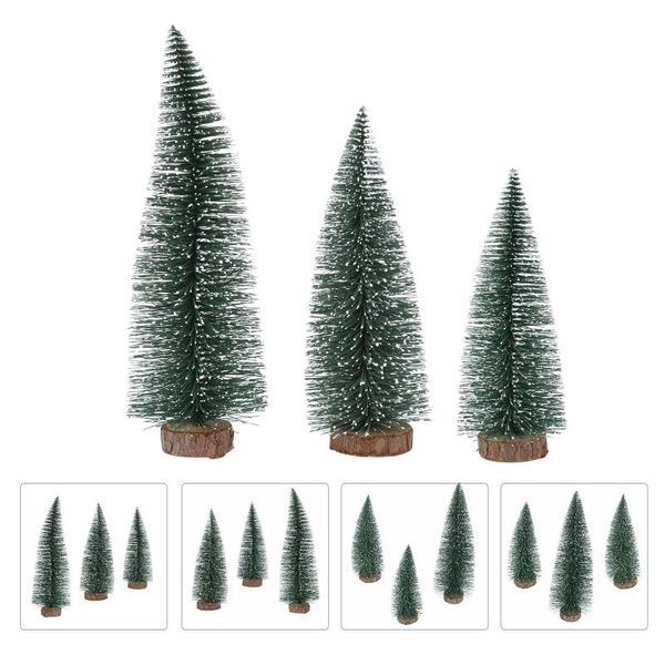 

christmas decorations 3pcs deskdecorative small tree ornament for home