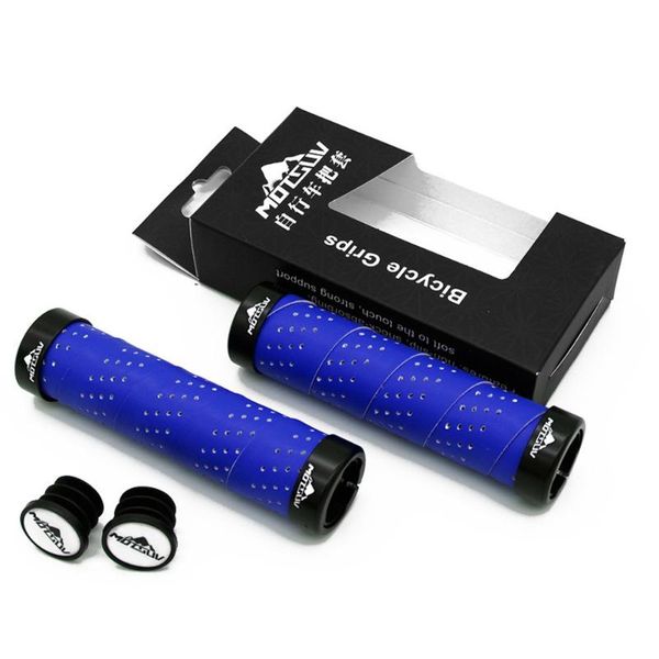 

bike handlebars &components 1 pair bicycle double lock-on handlebar grip mountain mtb folding grips accessories