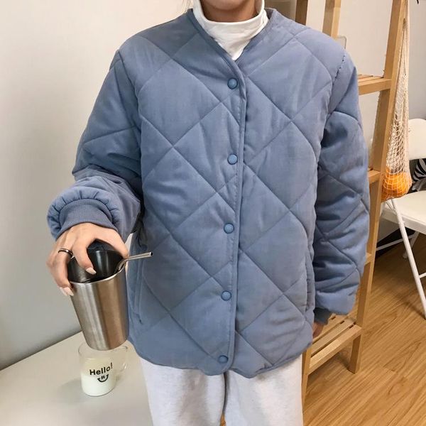 

women's down & parkas 2021 winter jacket women plus size womens thicken outerwear solid hooded coats short female slim cotton padded ba, Black