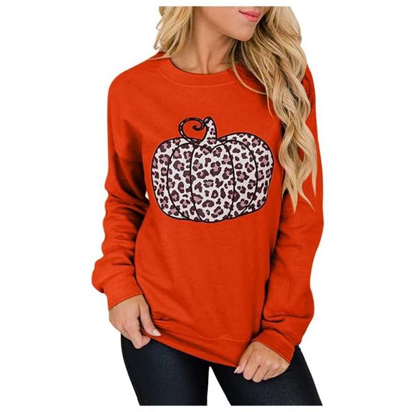 

women's hoodies & sweatshirts harajuku halloween prints hoodie female fashion casual long sleeve pullover oversized loose o-neck blous, Black