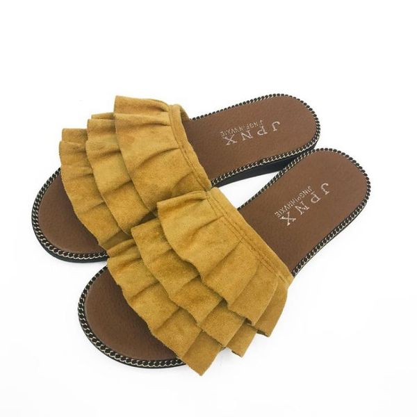 

slippers women's temperament lovely design charm open toe stepping 2021 holiday beach flat shoes casual comfortable shoe, Black