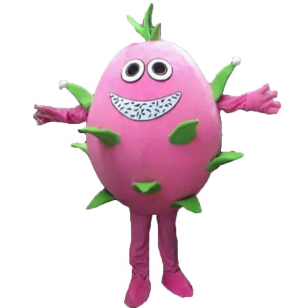 Halloween-Maskottchen-Kostüm Pitaya, hochwertiges Cartoon-Frucht-Anime-Themen-Charakter, Weihnachts-Karnevalskostüme, Erwachsenengröße, Geburtstagsparty, Outdoor-Outfit