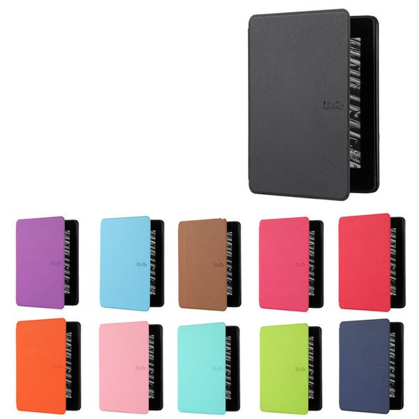 

slim leather case for kindle paperwhite 5 6.8" 11th generation 2021 & 4 2018th ebook e-reader magnetic front +hard back cover