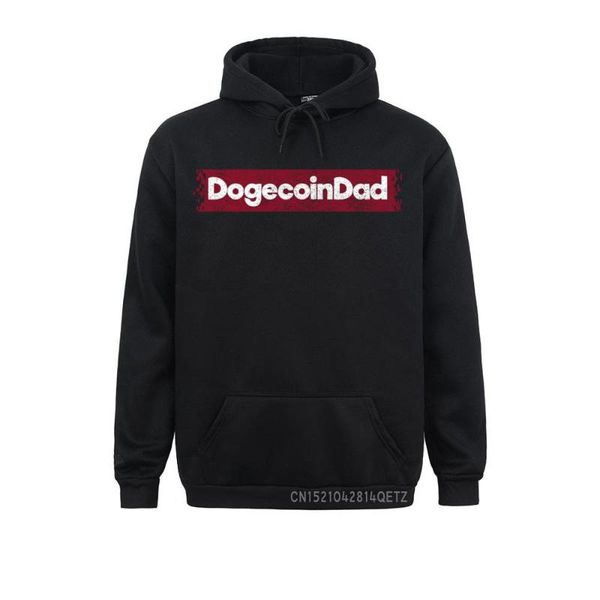 

men's hoodies & sweatshirts leisure dogecoin dad gifts hodl cryptocurrency user doge coin invest pullover hoodie plain long sleeve clo, Black