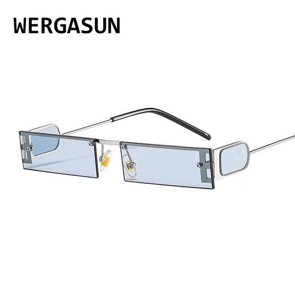 

sunglasses wergasun classic retro women glasses lady luxury steampunk metal sun vintage mirror feminino, White;black