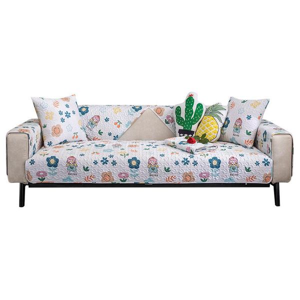 

chair covers non-slip four season sofa mats fashion printed washable cushion cotton breathable cover living room office carpet