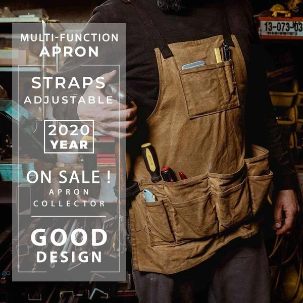

heavy duty tool apron multi-pocket tool aprons tool pockets cross-back straps adjustable for woodworking painting