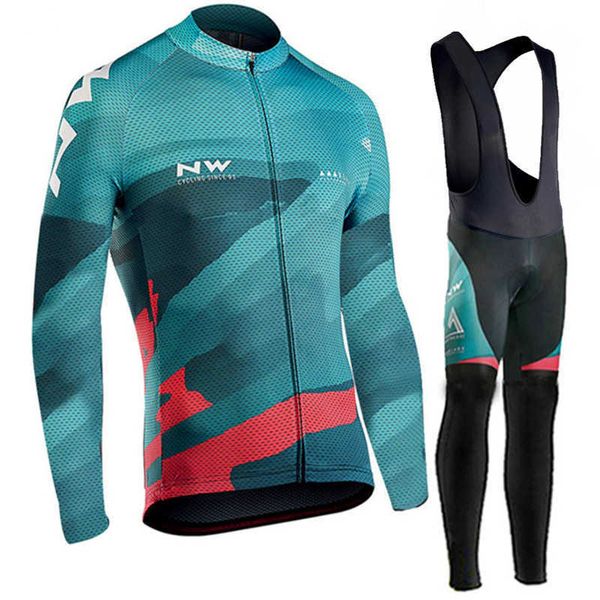 

new nw cycling wear long sleeve suit in spring, autumn and winter, Gray