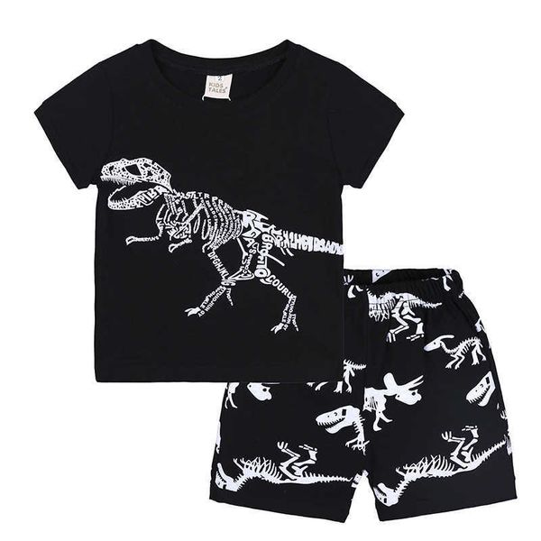 Set per bambini Abbigliamento per bambini Set di abbigliamento Vestiti per neonati Cartone animato Estate T-shirt a maniche corte + Pantaloni corti Completi per bambini e ragazzi