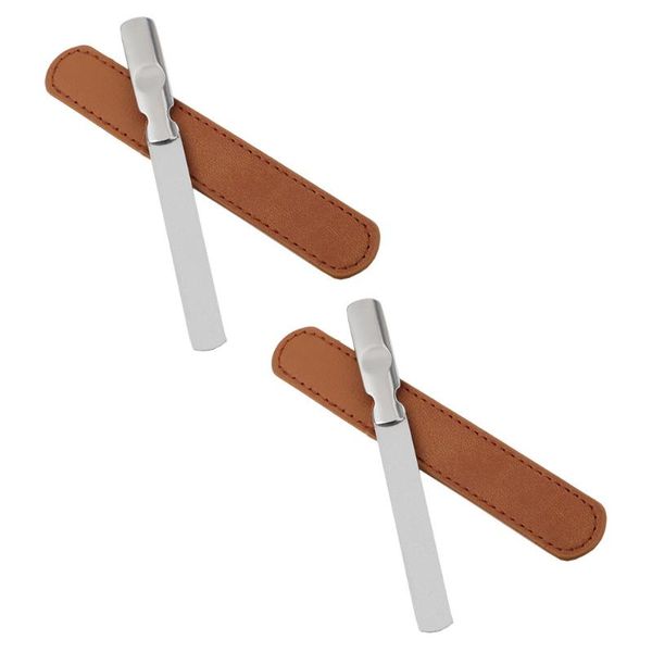 

nail files 2sets salon file set manicure with case stainless steel tool