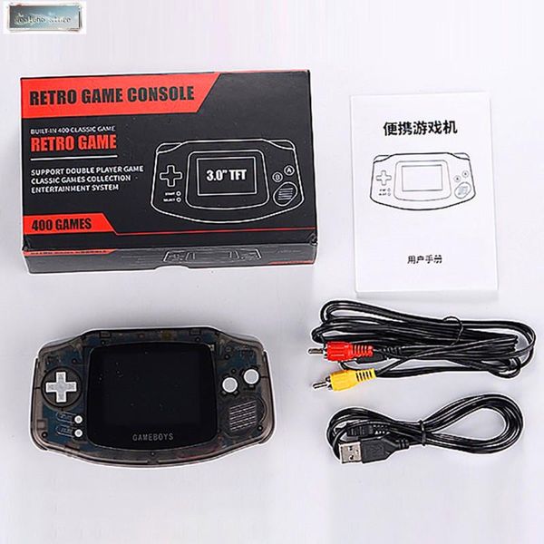 

rs-5 retro portable mini handheld game console built-in 400 8-bit 3.0 inch color lcd player players