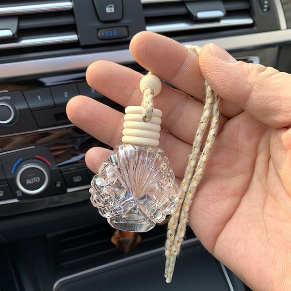 

storage bottles & jars 15ml car hanging perfume pendant fragrance air freshener empty glass bottle decoration ornament accessories interior