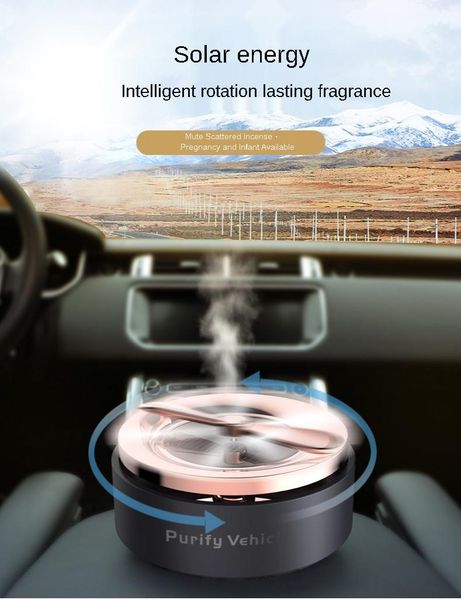 

car air freshener solar lasting light fragrance interior decoration