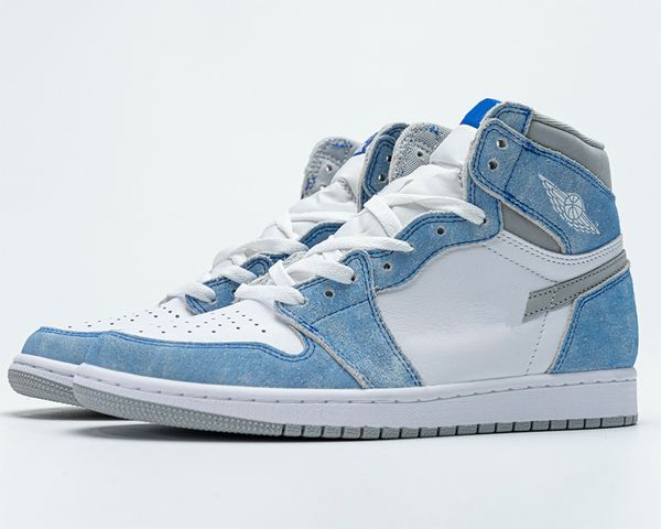 

jumpman 1 high og hyper royal basketball shoes trainers sports sneakers whit box