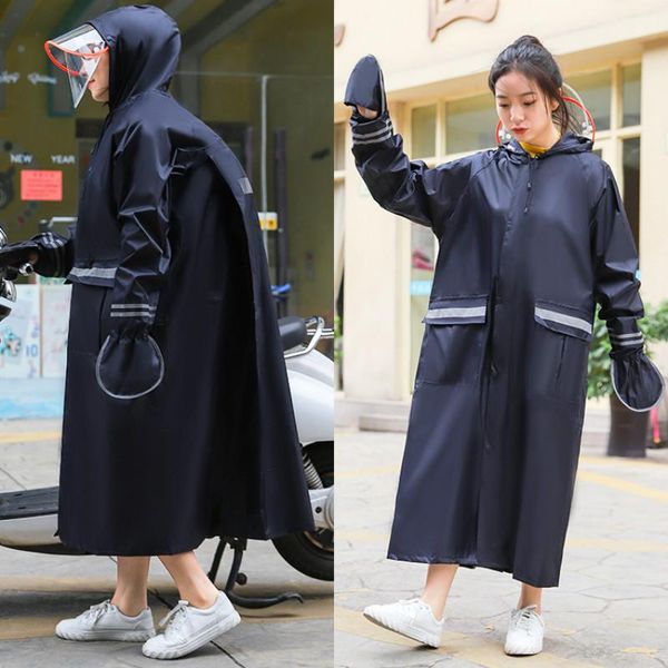 

raincoats hooded motorcycle raincoat waterproof men long hiking cycling full body chubasquero moto di50yy
