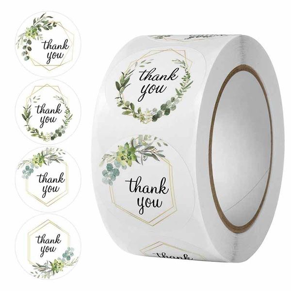 

craft tools 500pcs labels flower thank you stickers scrapbooking for gift decoration stationery sticker seal label handmade