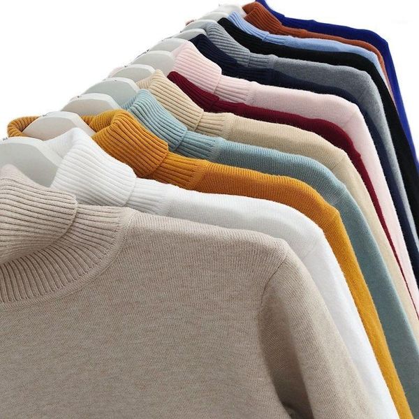 

men's sweaters 2021 fashion 12 color style, run volume turtleneck sweater and women's bottom sweater, cotton -3xl, White;black