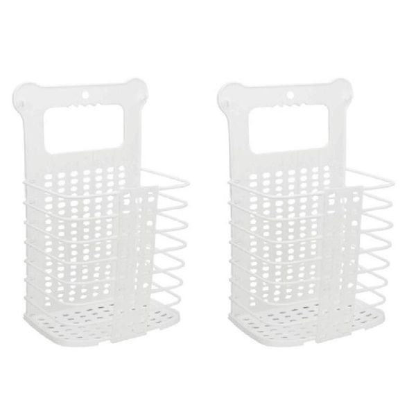 

laundry bags basket collapsible large hanging hamper with handles for college dorm, tall plastic dirty lau