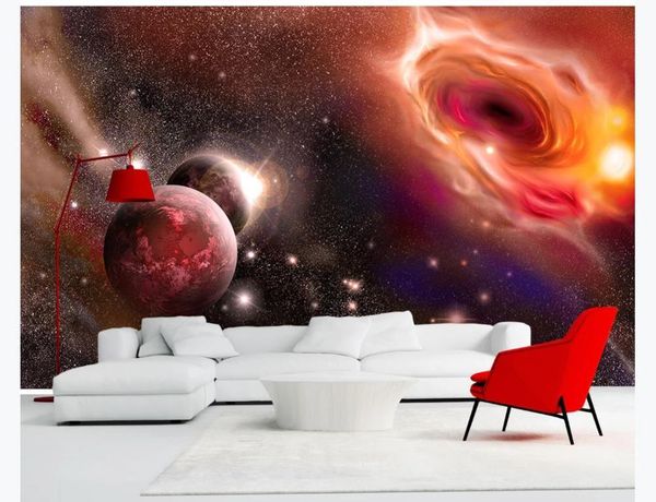 

wallpapers po customized 3d wall paper flame beautiful fantasy universe starry sky galaxy tv background murals wallpaper for walls 3 d