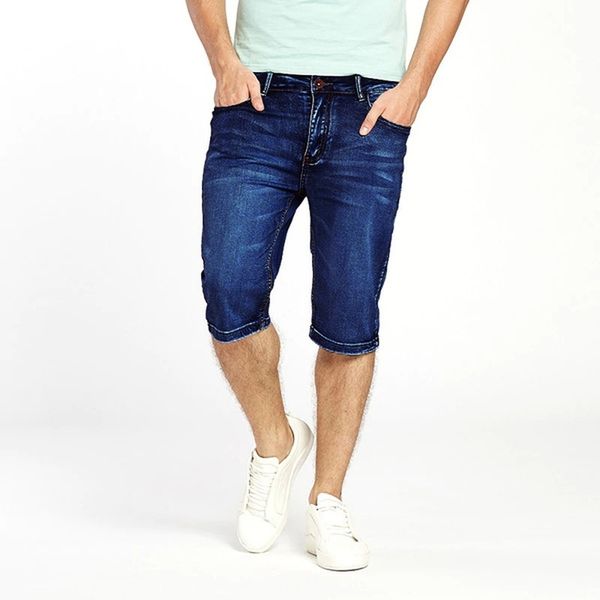 

70% off outlet online shorts jeans men high waist straight short pants summer casual clothing slim bike boyfriend jean blue pocket
