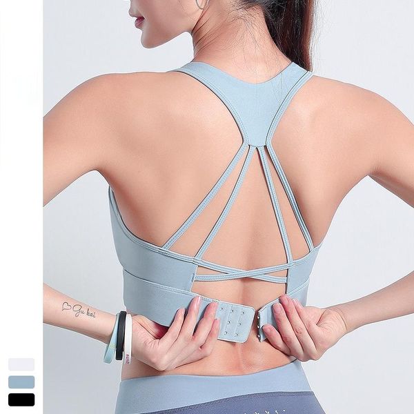 

shockproof gathered sports underwear women's yoga adjustable breasted fitness bra vest beauty back for women gym outfit