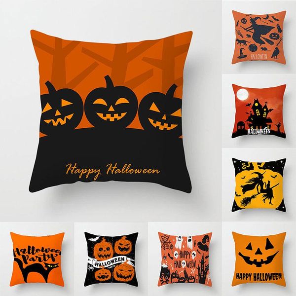

pillow case halloween printing sofa pillowcase pumpkin soft cushion cover for home party chair decoration