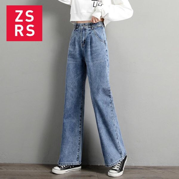 

women's jeans zsrs fashion women mom cowboy long trousers boyfriend stretch denim pants plus size, Blue