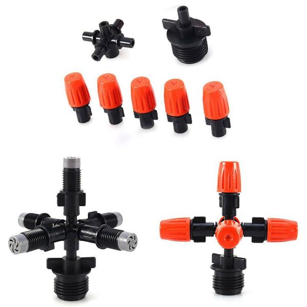 

watering equipments 360 degree lawn dn15 irrigation rotatable water sprinkler head 5-head mist fog nozzle spray for yard garden