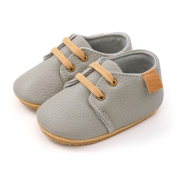

first walkers grey baby girl shoes born boy leather accessories solid toddler girls