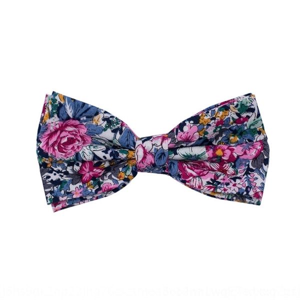 

Uty korean straight wo korean cotton printed men's cotton printed men's bow ties straight casual suit floral small bow tie, Black;gray