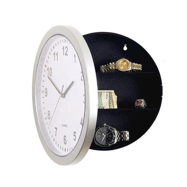 

creative hidden secret storage wall clock home decroation office security safe money stash jewellery stuff container clocks