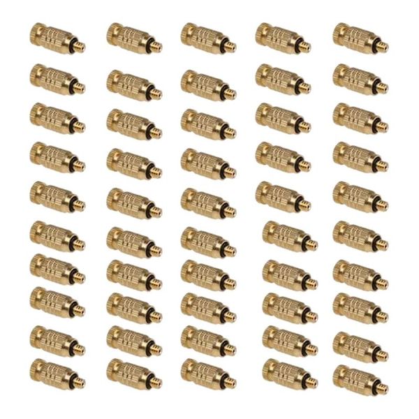 

50pcs pipe atomization nozzle brass fog mist nozzles misting fogging atomizing spray sprinkler head humidifiers