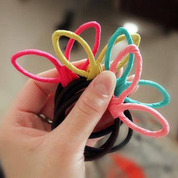 

rabbit ear children's hair ring hair rope beautiful headband sweet headdress, Golden;silver