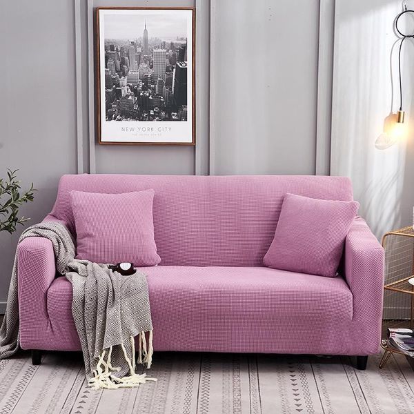 

chair covers solid color thick sofa protector elastic for living room couch cover corner slipcover gift 1pcs cushion