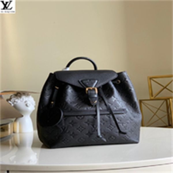 

women bags brand women leather designer montsouris backpack luxury backpacks fashion 4cwi shows oxidized m45205 business embossed totes mess, Red;black