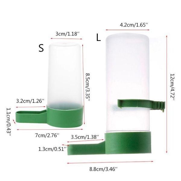

other bird supplies 157a s/l drinker food feeder waterer clip for aviary cockatiel lovebirds