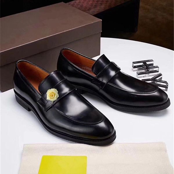 A1 Fashion Shoes Design Mens Abito da sposa Scarpe da uomo Oxfords Mortimer PATINA PATINA PATUALE MONK MONK Scarpe Black Genuine Pelle