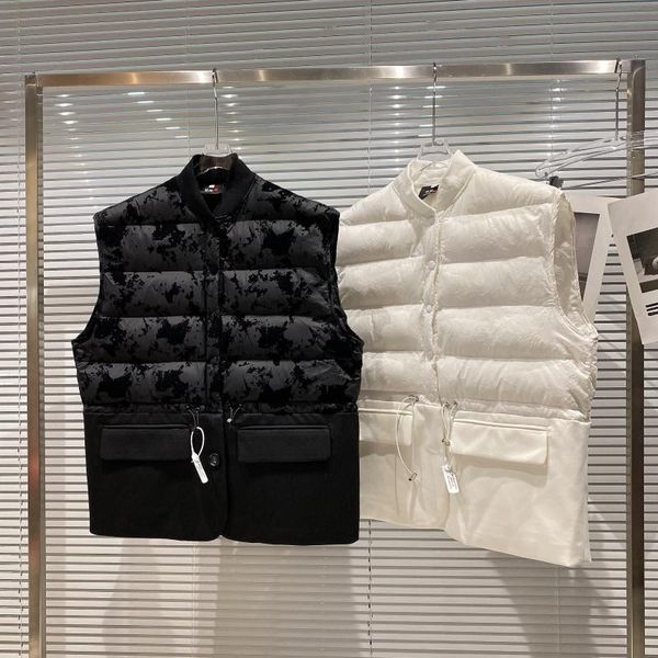 

women's vests prepomp 2021 fall winter sleeveless stand collar velvet patchwork drawstring slim cotton vest women streetwear gc687, Black;white