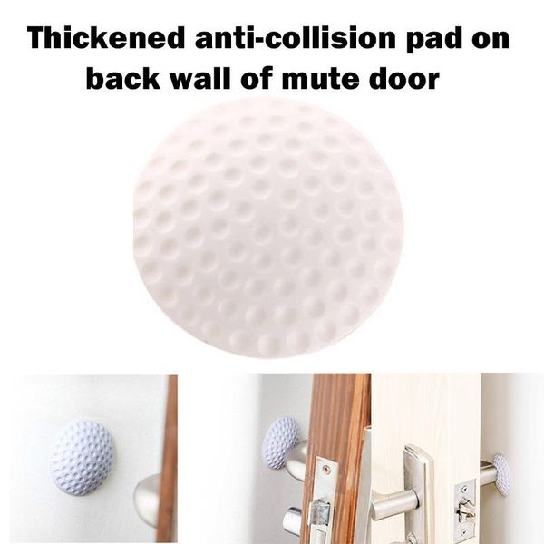 

door catches & closers soft rubber pad to protect the wall self adhesive ser golf modelling fender stickers(white/blue/pink/green/purple