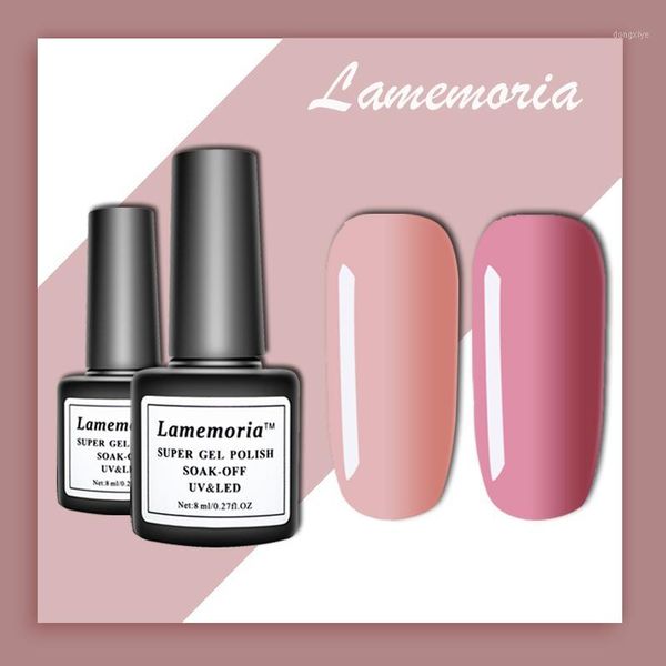 

(6pcs/set)lamemoria gel nail polish set for extension kit art design manicure acrylic set1, Red;pink