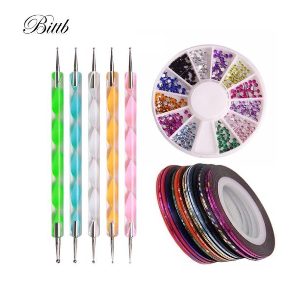 

nail art kits bittb rhinestones mixed color gems jewelry studs pearl decoration tools diy design set for nails manicure